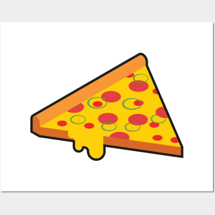 Isometric pizza drawing Posters and Art